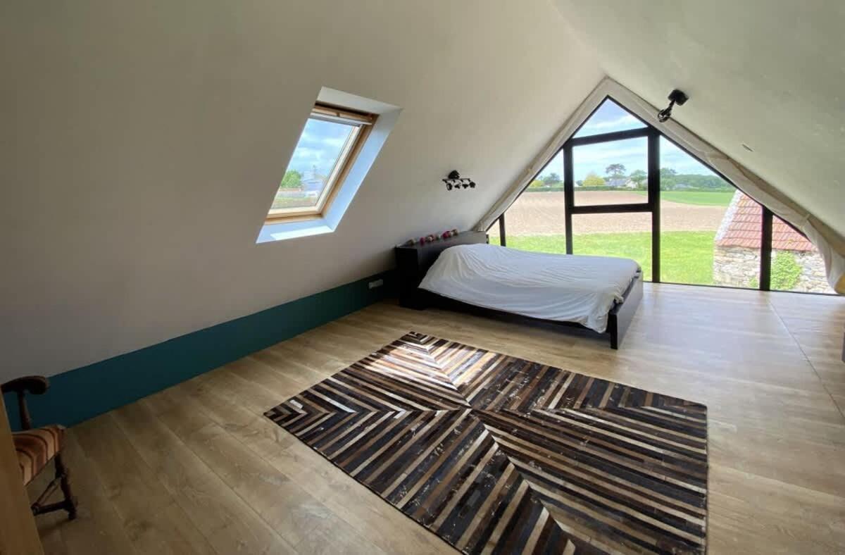 Large Farmhouse With Garden And Sea View For 8 People Locquenole Exterior foto