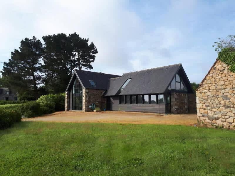 Large Farmhouse With Garden And Sea View For 8 People Locquenole Exterior foto